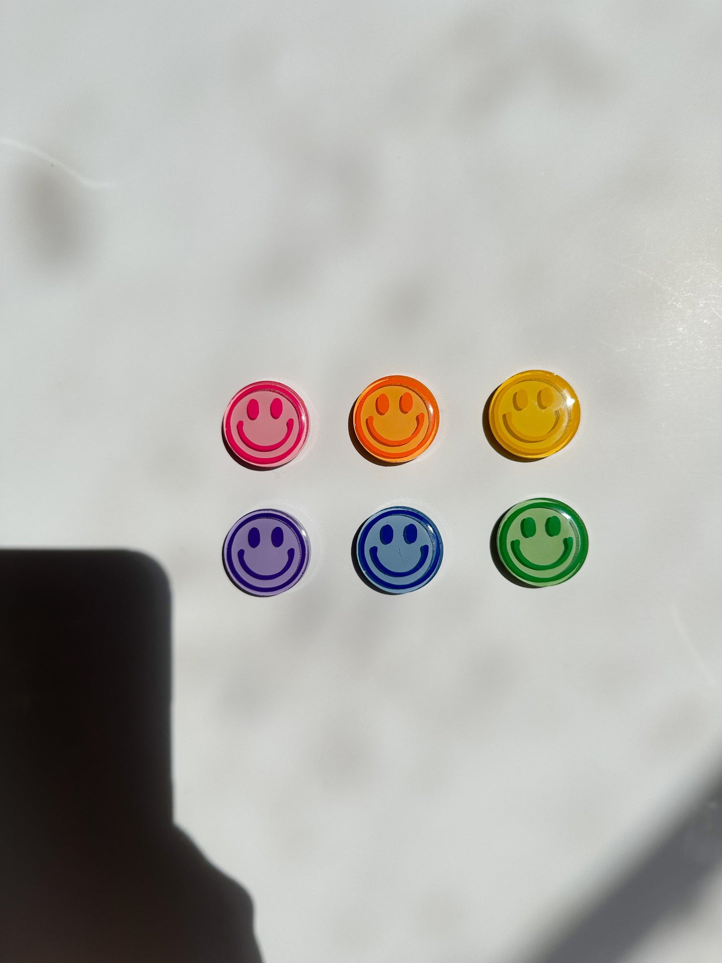 Smiley Face Magnet Set - Mono